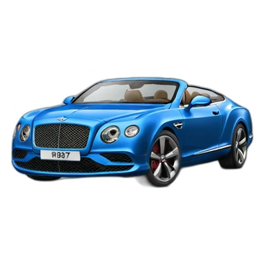 Bentley speed blue sticker