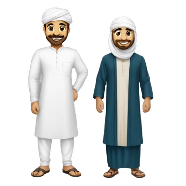 Eid Mubarak with panjab and tupi in bd sticker
