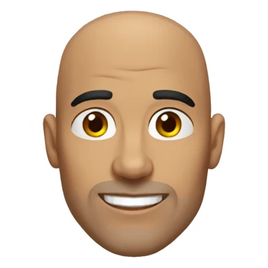 Hispanic bald superman sticker