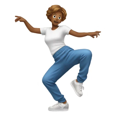 mom breakdancing  sticker
