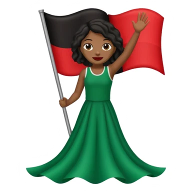 african american flag emoji sticker