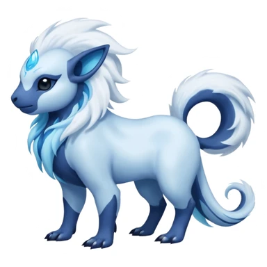 Absol-Lumineon-Amauara-Fakémon-hybrid-creature (full body)  sticker
