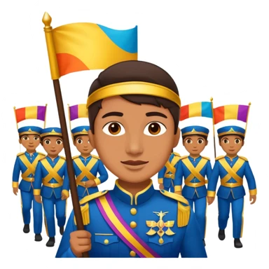 banner carrier Parade Marchers sticker