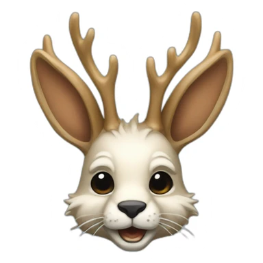 jackalope in a business suit sticker