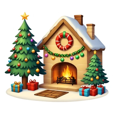 Christmas home sticker