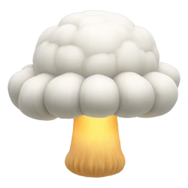 voxel mushroom cloud sticker