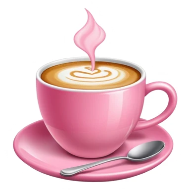 Café en color rosa sticker