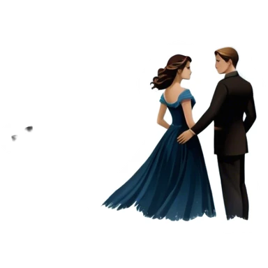 Icon for Titanic Movie: A vintage movie poster-style design featuring a dramatic scene of the ship, the iceberg, and a romantic silhouette of the main couple. Include elements like the ship’s bow, water splashes, and a starry sky in the background. Retro cinematic feel. Transparent background. sticker