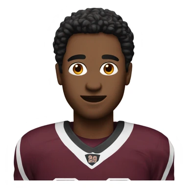 Maroon jersey number 24  sticker