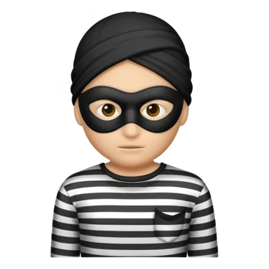 El emoji de un ladrón  sticker