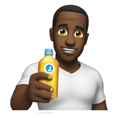 Diddy holding baby oil sticker