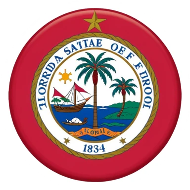 Florida flag sticker