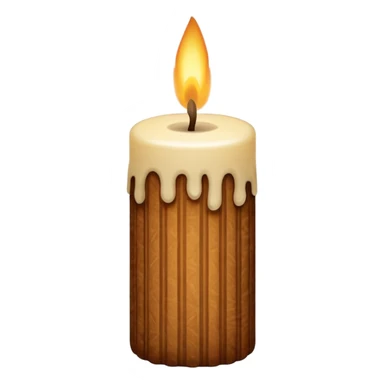 Patterned Corduroy texture ridges candle sticker