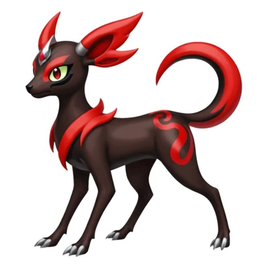 Darkrai-Houndoom-Meloetta-Fakémon-creature-hybrid-fusion, full body sticker