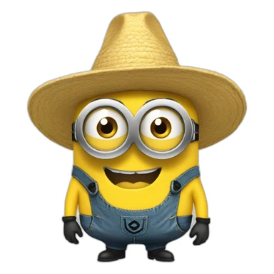 Minion con sombrero de copa sticker
