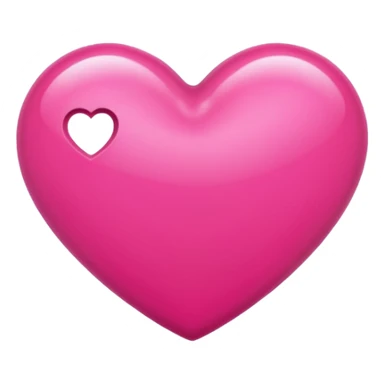 hot pink heart sticker