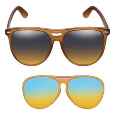 another pair of sunglasses over existing sunglasses sticker