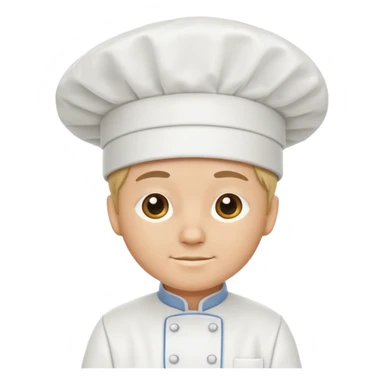 white chefhat sticker
