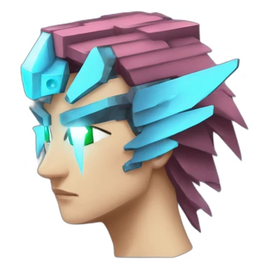 Minecraft Articuno Cyberpunk Head sticker