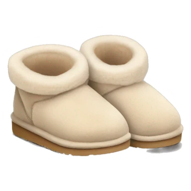 light beige ugg slippers sticker