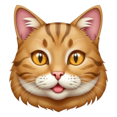 A cat that is drooling and eyes are open sticker