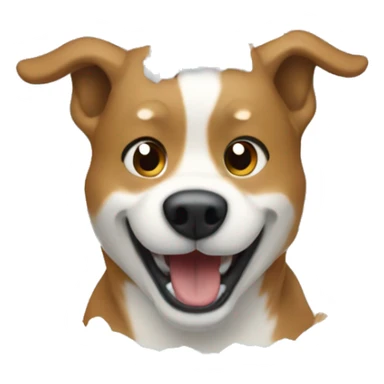 Sliding dog in a snow avalanche  sticker