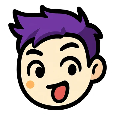 Transform the face in the reference image into a cute emoji-style icon with a slightly whitish face color and a new playful, surprised expression. Use minimalistic, bold lines and bright colors. The emoji should be expressive and suitable for a small emoji size. Remove the background entirely. Emulate the style of typical emoji icons with a clean and simple look. sticker