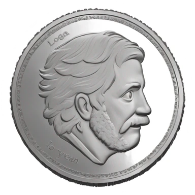 Coin with herb and says “Logan” sticker