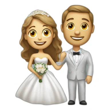 un genoux au sol demande en mariage sticker