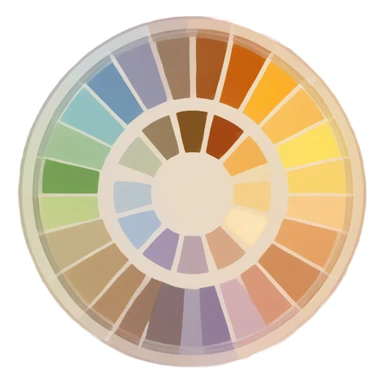 skin undertones color wheel sticker