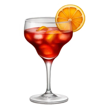 Negroni cocktail emoji sticker
