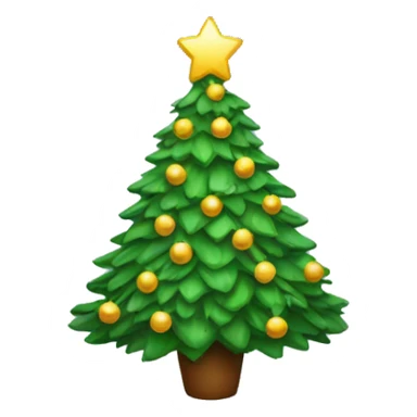 Christmas tree sticker