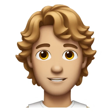 white male singer with brown hair sticker