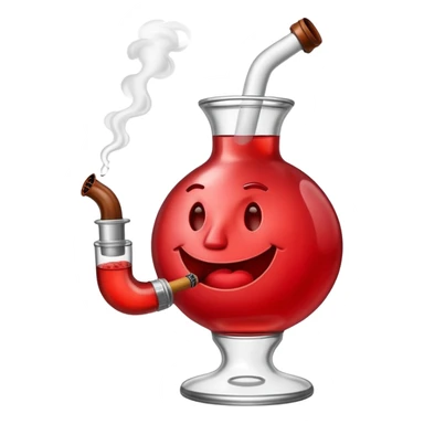 Kool-Aid man smoking a bong sticker