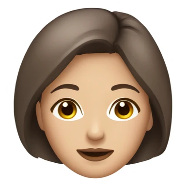 Lady with face mask spa beauty full face relaxing with brown hair and brown eyes sticker