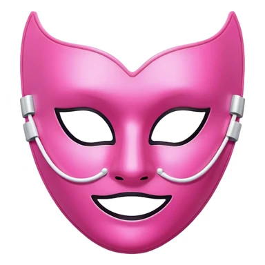 Antifaz rosa sticker