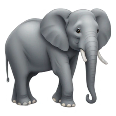 elephant in zoo sticker