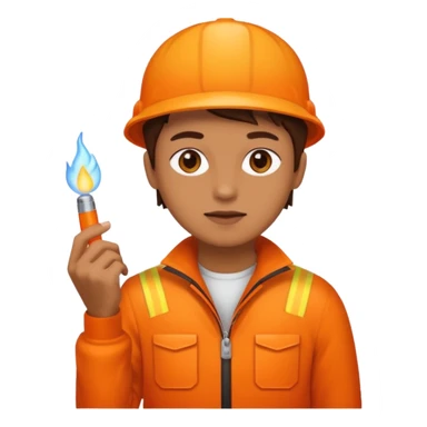 lighter orange. full body.  sticker