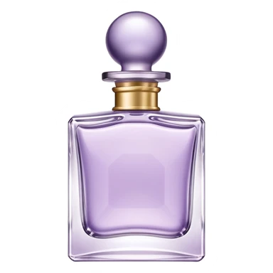Perfume Bottle in square shape – Soft Lilac, the width and height of perfume bottle must be equal in size sticker