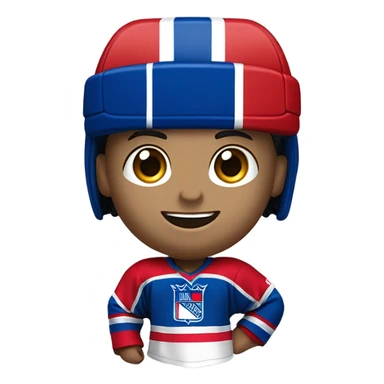 New York rangers hockey jersey sticker