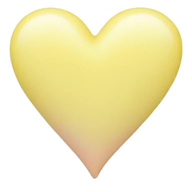pastel yellow heart sticker