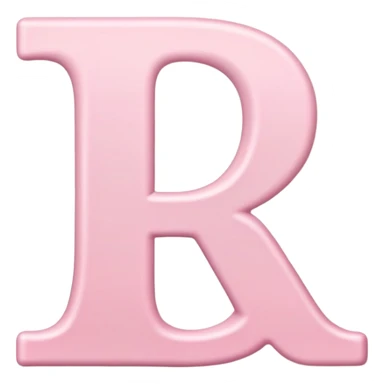 Pink romantic alphabet letter sticker