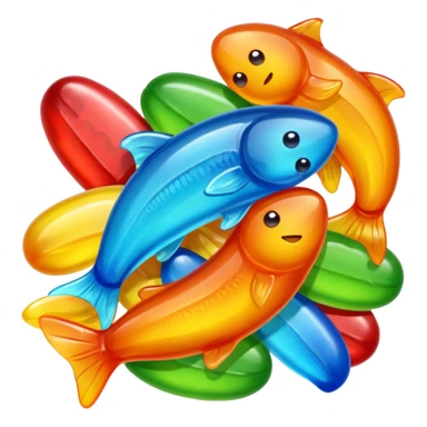 Healthier growth and better concentration with Omega 3 candy. sticker