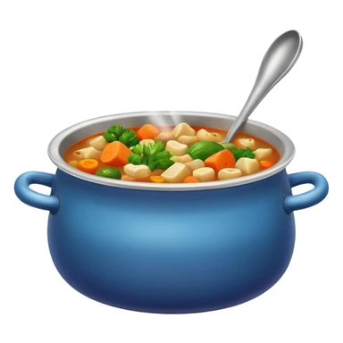 pot with soup sticker