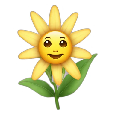 Star, love, flower sticker