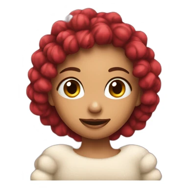 christmas girl on the bed sticker