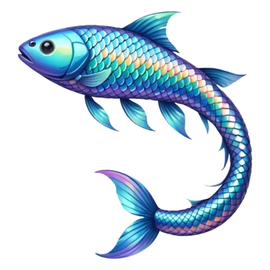 Just the fish's tail sticker