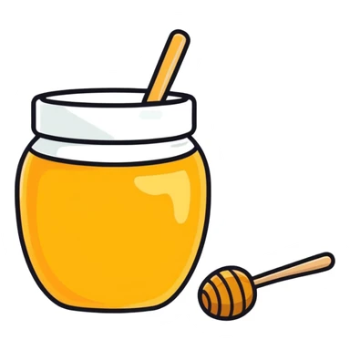 Honey and apple  sticker