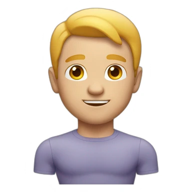 White man flexing sticker