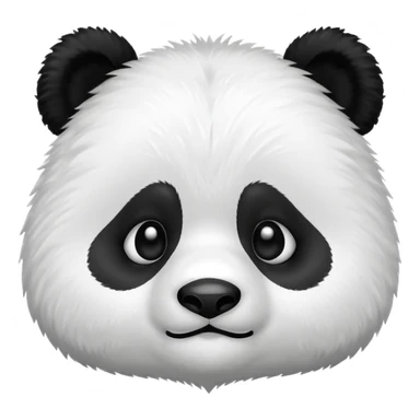 A cute panda emoji sighing sticker